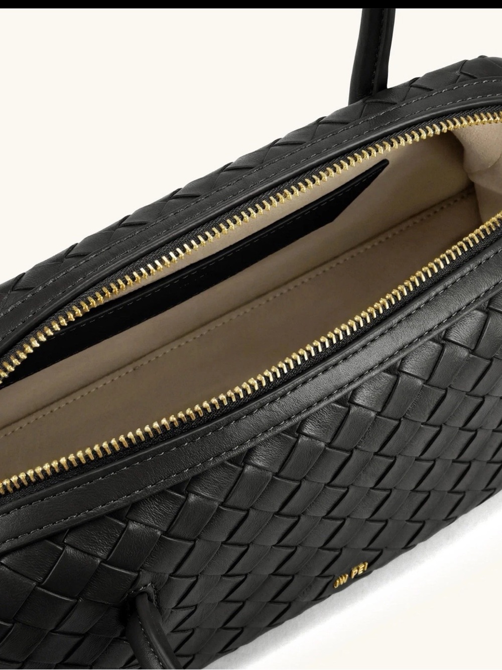 JW PEI Black Woven Shoulder Bag NWT - Picture 4 of 4